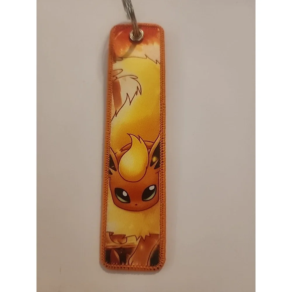 Pokemon 1 Piece Double Sided‎ 5 Inch Flareon Keychain